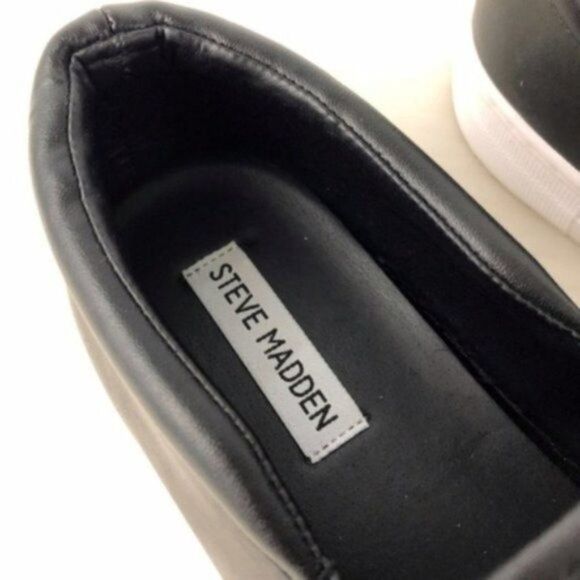 STEVE MADDEN Gradual Leather Platform Sneakers - Picture 5 of 6